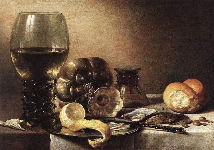 Pieter Claesz Still-Life with Oysters Norge oil painting art